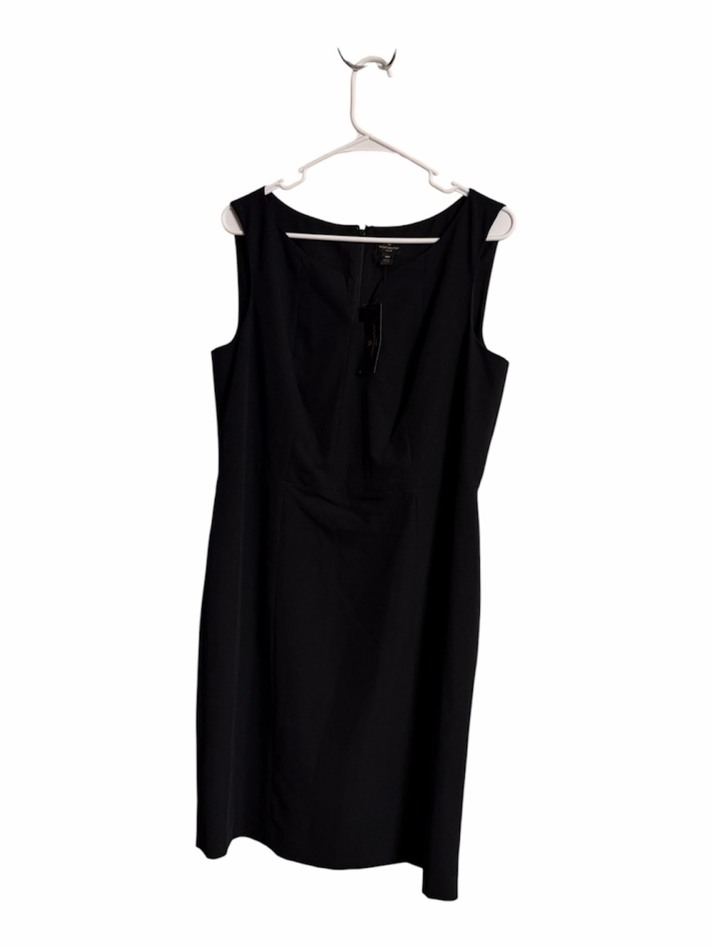 Worthington Black Sleeveless Midi Sheath Dress Size 16P